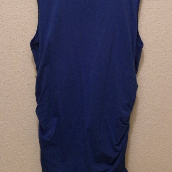 NWOTS, SUNDANCE BRAND, BLUE, SIZE M, RAUCHED CROSS OVER T, - Picture 2 of 3